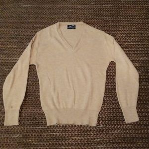 V-neck Tan Sweater